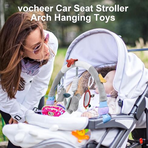 vocheer Travel Arch Stroller Toys, Car Seat Toys for Babies 0-6 Months Infant Crib Accessory & Pram Bouncers, Mobile for Bassinet, Girls/Boys 0-12 Months Bird in Kuwait