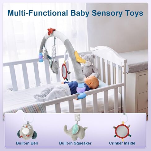 vocheer Travel Arch Stroller Toys, Car Seat Toys for Babies 0-6 Months Infant Crib Accessory & Pram Bouncers, Mobile for Bassinet, Girls/Boys 0-12 Months Bird in Kuwait