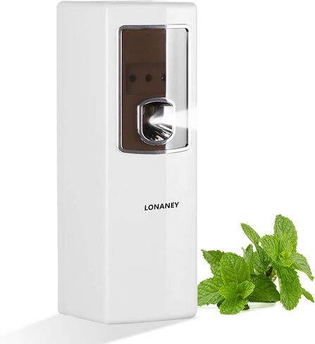 Automatic Fragrance Dispenser - LONANEY Wall Mount/Free Standing Commercial ABS Auto Air Freshener Dispenser Aerosol Spray Perfume Dispenser for Home Room Office Bathroom in Saudi Arabia