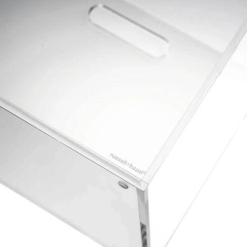 RUSSELL+HAZEL Acrylic Bloc Narrow Accessory Tray, Clear, 4.5" x 12.2" x .5" (31381) in Kuwait