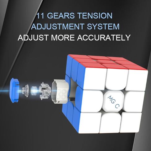 YJ MGC EVO 3X3X3 II إصدار مغناطيس أساسي 3x3 مكعب سرعة بدون ملصقات مكعب 3x3 للأطفال والكبار in Kuwait