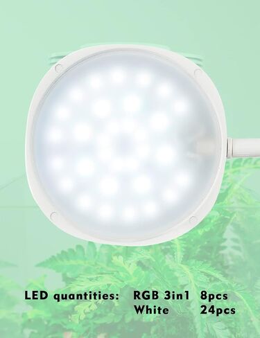 Chihiros ضوء مغناطيسي 10 وات 600LM RGB 3 في 1 مدمج بتقنية البلوتوث عالي السطوع لتطبيق الهاتف المحمول للتحكم في السطوع ودرجة حرارة اللون قابلة للتعديل (الضوء المغناطيسي) in Kuwait