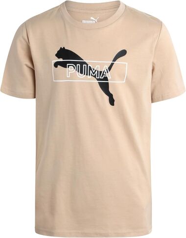 PUMA Boys' T-Shirt - Cotton Cat Logo T-Shirt for Boys - Kids Youth Athletic Crewneck Short Sleeve Tee (S-XL) in Saudi Arabia