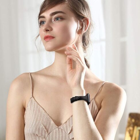 WFEAGL Leather Bands Compatible with Apple Watch Band 38mm 40mm 41mm 42mm 44mm 45mm 49mm Women, Top Grain Leather Strap Slim & Thin Replacement Wristband for iWatch Band Ultra2 Ultra SE & Series 9 8 7 6 5 4 3 2 1 in Kuwait