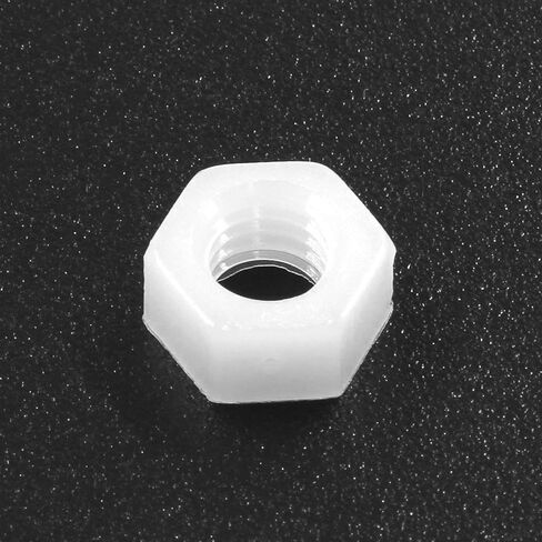 20 Pair M8x25mm White Nylon Hex Bolts Plastic Hex Nuts Full Thread Hex Head Screws and Nuts Set in Saudi Arabia