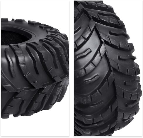 2.2inch Crawler Tires 4Pcs RC Rubber Tyre Set Wheel Tires for Tamiya Blackfoot Axial SCX10 RR10 Wraith 1/10 RC Rock Crawler Truck in Kuwait