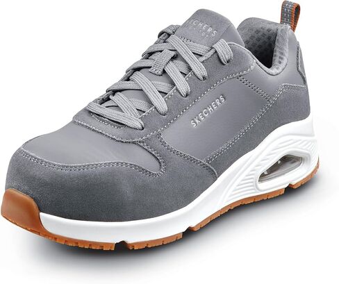 حذاء Skechers Work UNO Luna، نسائي، مقدمة معدنية، EH، MaxTrax مقاوم للانزلاق، رياضي منخفض، حذاء عمل in Saudi Arabia