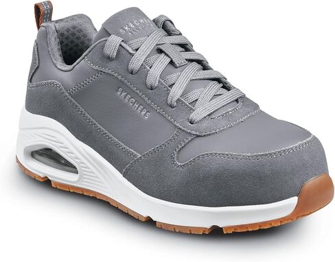 حذاء Skechers Work UNO Luna، نسائي، مقدمة معدنية، EH، MaxTrax مقاوم للانزلاق، رياضي منخفض، حذاء عمل in Saudi Arabia