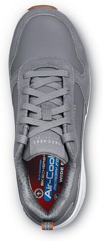 حذاء Skechers Work UNO Luna، نسائي، مقدمة معدنية، EH، MaxTrax مقاوم للانزلاق، رياضي منخفض، حذاء عمل in Saudi Arabia