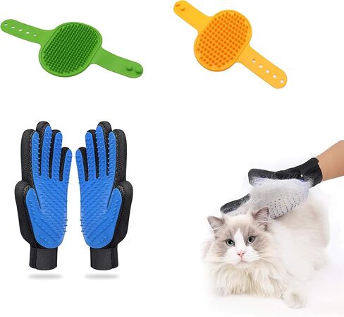 3 قطع فرشاة للكلاب | فرشاة شامبو حمام الكلب | فرشاة استحمام/تصفيف/غسيل للكلاب | فرشاة تدليك حمام الحيوانات الأليفة | فرشاة قفاز للعناية بالقطط | مزيل فراء الكلاب للكلاب والقطط ذات الشعر القصير والطويل in Kuwait