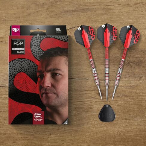 مجموعة سهام الهدف Nathan Aspinall Gen 2 95% Tungsten Swiss Point Steel Tip Darts in Saudi Arabia