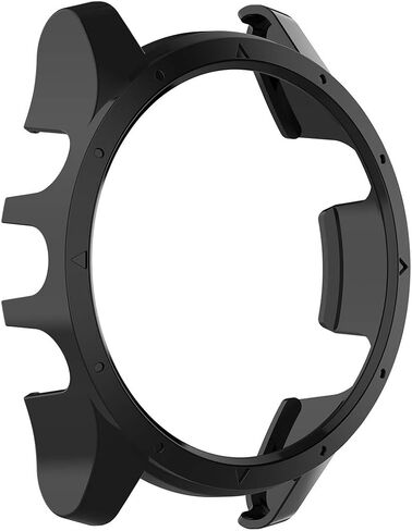 غطاء حماية شفاف لجهاز Garmin Forerunner 945 PC، غطاء حماية للساعة الذكية لجهاز Garmin Forerunner 945/935، ناعم ومتين (أسود PC) in Saudi Arabia