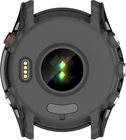 غطاء حماية كامل للساعة من MOTONG PC واقي شاشة من الزجاج المقسى متوافق مع Garmin Forerunner 255 (PC أسود) in Saudi Arabia