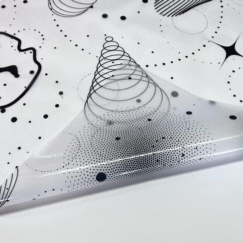 DKTIE 14 Patterns Window Privacy Film Frosted Glass Window Film Sun Blocking Window Tinting Film Static Cling Bathroom Door Covering Heat Blocker Decorative Sticker (CTBLT191, 35.4 x 78.7 Inch) in Kuwait