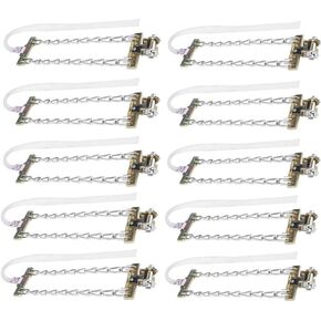 MACHSWON Anti Skid Chains, 10-Pack Automotive Universal Snow Anti-skid Type Chains, Tire Wheel Chains Compatible with Cars With Tire Width 205-225mm/(8.1-8.9 inch) in Kuwait