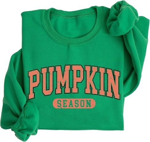 Fall Pumpkin Season Crewneck Sweatshirt Retro Halloween Sweatshirt Thanksgiving Gift in Kuwait
