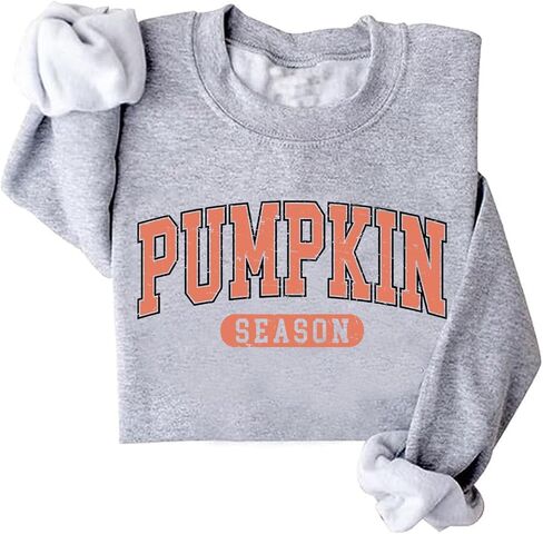 Fall Pumpkin Season Crewneck Sweatshirt Retro Halloween Sweatshirt Thanksgiving Gift in Kuwait