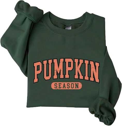 Fall Pumpkin Season Crewneck Sweatshirt Retro Halloween Sweatshirt Thanksgiving Gift in Kuwait