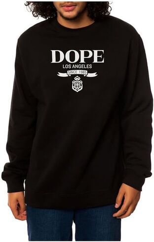 DOPE Mens The Sweatshirt, Black, X-Large in Saudi Arabia