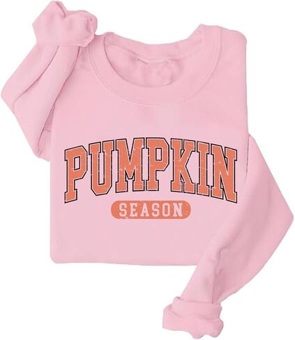 Fall Pumpkin Season Crewneck Sweatshirt Retro Halloween Sweatshirt Thanksgiving Gift in Kuwait