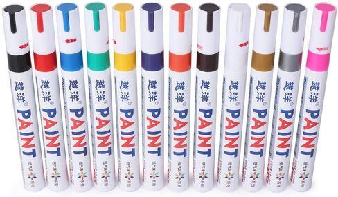 CNHSSSK23 Universal Marker Marker Pens Marker Paint Marker Red 1PC Plastic Plastic for Tyre Lettering Car Care in Kuwait