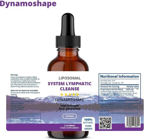 Lymphatic Drainage Drops | Lymphatic Drainage | Organic Lymphatic Drainage for Immune Support | Lymphatic Support Supplement | Vegan | Non-GMO | Gluten Free | 1 Fl Oz… in Saudi Arabia