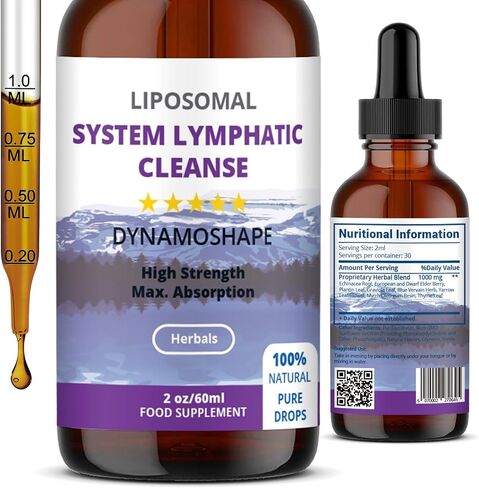 Lymphatic Drainage Drops | Lymphatic Drainage | Organic Lymphatic Drainage for Immune Support | Lymphatic Support Supplement | Vegan | Non-GMO | Gluten Free | 1 Fl Oz… in Saudi Arabia