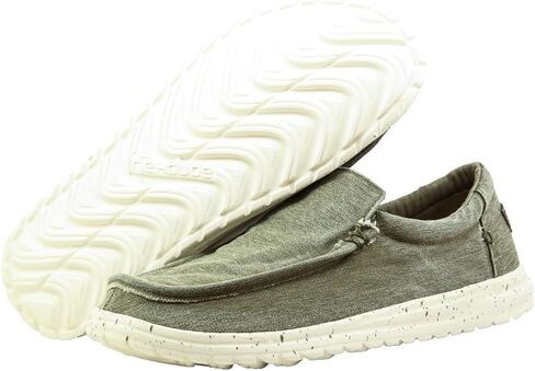Hey Dude Boy's Wally Youth Stretch Navy Size 6 | Youth's Shoes | Youth Slip-on Loafers | Comfortable & Light-Weight in Saudi Arabia