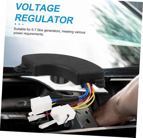 PRETYZOOM Voltage Regulator Stabilizer Generator Volt Regulator Plastic Black in Saudi Arabia