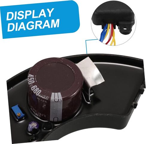 PRETYZOOM Voltage Regulator Stabilizer Generator Volt Regulator Plastic Black in Saudi Arabia