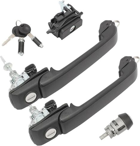 2 PCS Left&Right Side Door Handle Lock Key Tailgate Lock Switch Tank Ignition Lock for Golf 3 Cabrio Locking System OE: 1H0898081 in Saudi Arabia