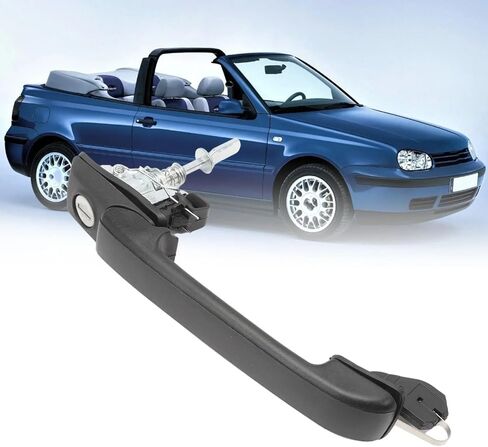 2 PCS Left&Right Side Door Handle Lock Key Tailgate Lock Switch Tank Ignition Lock for Golf 3 Cabrio Locking System OE: 1H0898081 in Saudi Arabia