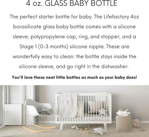 Lifefactory Glass Baby Bottles with Silicone Protection - 2-Pack, 9 Ounce Bottles, Grape & Kale in Kuwait