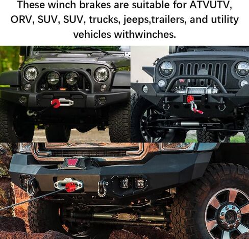Winch Cable Hook Stopper for ATV UTV SUV ORV, Rubber Rope Line Saver, Bump Shock Saver Dampener with Stainless Steel Screw and Nut, Cable Saver Hook Stopper Prevent Bouncing Fraying (Red) in Saudi Arabia