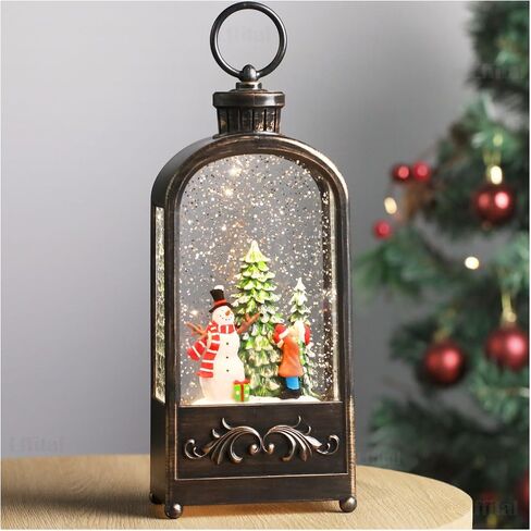 Christmas Snow Globe Ballerina Nutcracker Snow Globe Lantern with Music Glittering Lighted Christmas Tree and Clara Snow Globe Table Decoration for Girls,USB and Battery Operated, 8.2" in Saudi Arabia