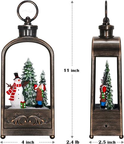 Christmas Snow Globe Ballerina Nutcracker Snow Globe Lantern with Music Glittering Lighted Christmas Tree and Clara Snow Globe Table Decoration for Girls,USB and Battery Operated, 8.2" in Saudi Arabia