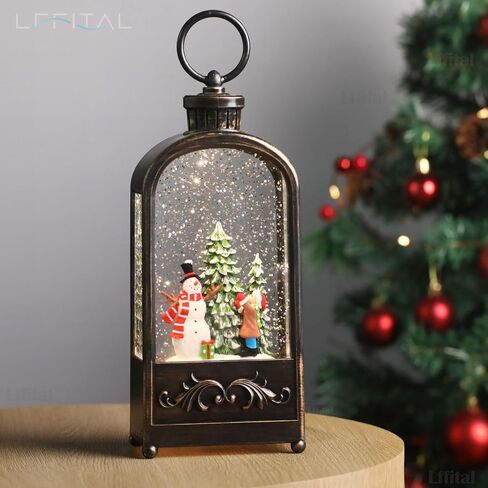 Christmas Snow Globe Ballerina Nutcracker Snow Globe Lantern with Music Glittering Lighted Christmas Tree and Clara Snow Globe Table Decoration for Girls,USB and Battery Operated, 8.2" in Saudi Arabia