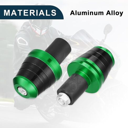 دراجة نارية مقود المقود End Plug Alumoinum alloy 18mm-20mm 0.71 "-0.79" 33.5mm OD Former | المقبض الأمامي شريط قبضة Cap Gear توازن التوصيل الأخضر 1 زوج in Kuwait