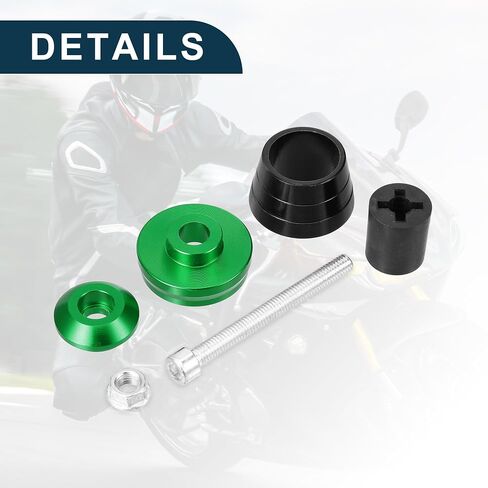 دراجة نارية مقود المقود End Plug Alumoinum alloy 18mm-20mm 0.71 "-0.79" 33.5mm OD Former | المقبض الأمامي شريط قبضة Cap Gear توازن التوصيل الأخضر 1 زوج in Kuwait