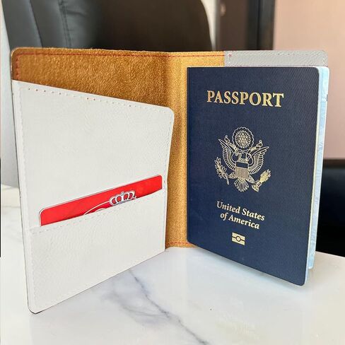 LaserGram Faux Leather Passport Holder, Freemason Symbol, Personalized Engraving Included (Black with Gold) in Saudi Arabia