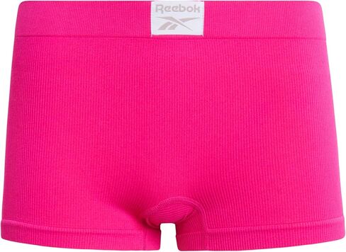 Reebok Women's Boy Shorts Underwear - 4 Pack Ribbed and Cut Out Boyshorts Panties - Seamless Underwear for Women (S-XL) in Saudi Arabia