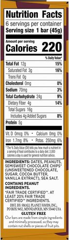 Larabar Peanut Butter Chocolate Chip, Gluten Free Fruit & Nut Bar, 16 Ct in Saudi Arabia