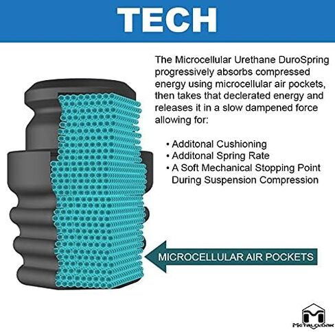 MetalCloak DuRospring بديل توقفات ، مجموعة كاملة ، متوافقة مع TJ/LJ Wrangler ، الأداء المتفوق ، زيادة الراحة والتحكم ، بدون صيانة ، سهولة التثبيت in Saudi Arabia