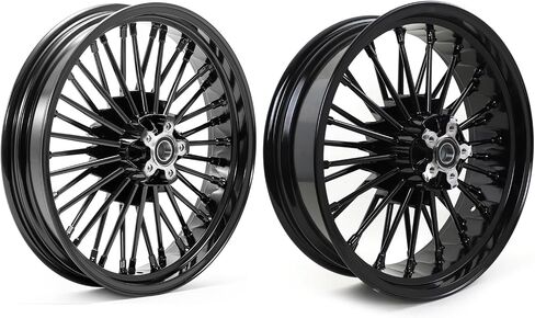 TOFR 16inch Chrome Front Rear Wheels Rims Tubeless Fat King Spokes For Harley Heritage Softail,FLSTN Deluxe,FXSTD Deuce,FLSTSC Springer Classic,FLSTF Fat Boy, FLS Slim,FXSTB Night Train,FXST Standard in Saudi Arabia