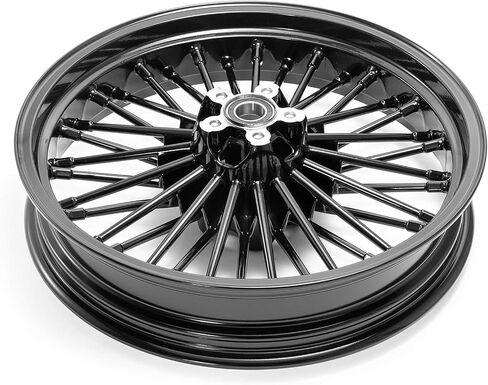 TOFR 16inch Chrome Front Rear Wheels Rims Tubeless Fat King Spokes For Harley Heritage Softail,FLSTN Deluxe,FXSTD Deuce,FLSTSC Springer Classic,FLSTF Fat Boy, FLS Slim,FXSTB Night Train,FXST Standard in Saudi Arabia