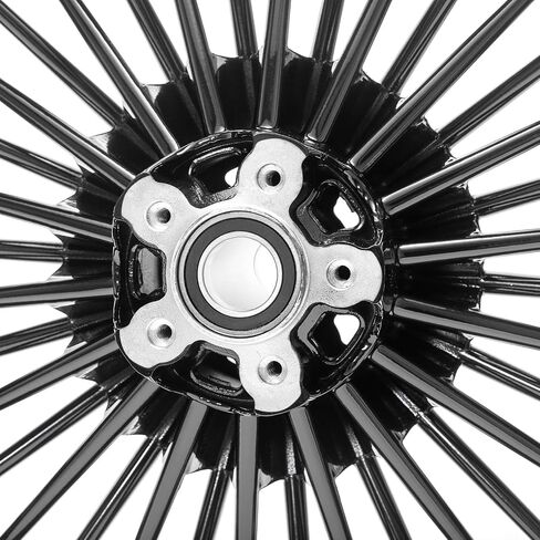 TOFR 16inch Chrome Front Rear Wheels Rims Tubeless Fat King Spokes For Harley Heritage Softail,FLSTN Deluxe,FXSTD Deuce,FLSTSC Springer Classic,FLSTF Fat Boy, FLS Slim,FXSTB Night Train,FXST Standard in Saudi Arabia