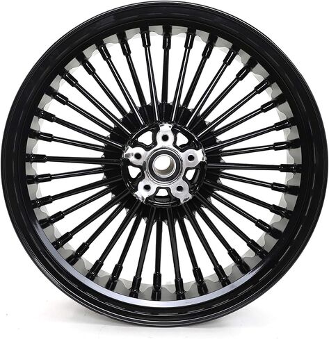 TOFR 16inch Chrome Front Rear Wheels Rims Tubeless Fat King Spokes For Harley Heritage Softail,FLSTN Deluxe,FXSTD Deuce,FLSTSC Springer Classic,FLSTF Fat Boy, FLS Slim,FXSTB Night Train,FXST Standard in Saudi Arabia