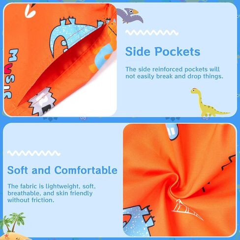 Boys Swim Trunks Toddler Swim Shorts Boys Bathing Suit Kids Swimsuit-Quick Dry,for 3-12 Years in Kuwait