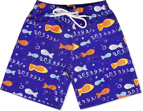 Boys Swim Trunks Toddler Swim Shorts Boys Bathing Suit Kids Swimsuit-Quick Dry,for 3-12 Years in Kuwait