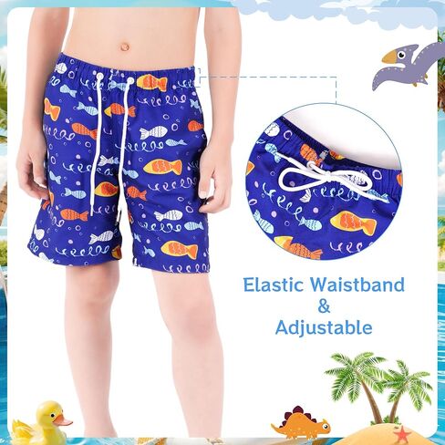 Boys Swim Trunks Toddler Swim Shorts Boys Bathing Suit Kids Swimsuit-Quick Dry,for 3-12 Years in Kuwait